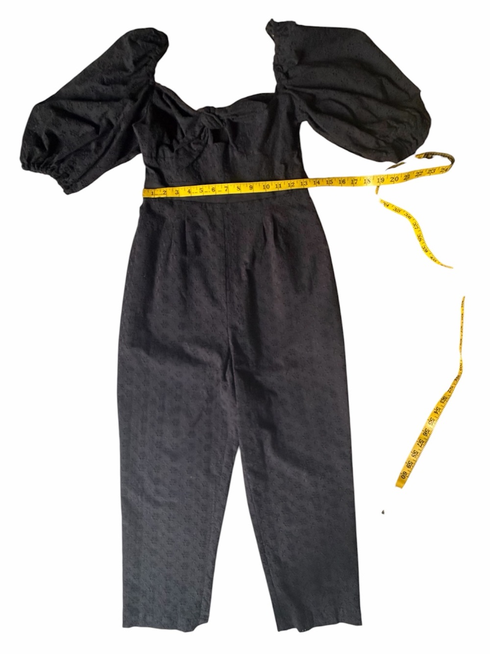 Alice McCall Black Puff-Sleeve Jumpsuit with Fitted Waist - Picture 4 of 7